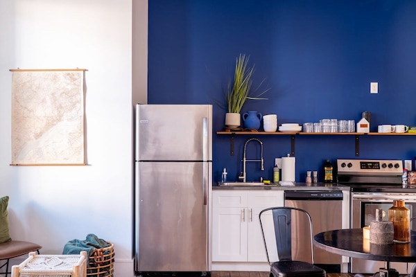 Open concept dining and living space