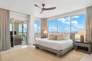 4 bedrooms, desk, blackout curtains, iron/ironing board