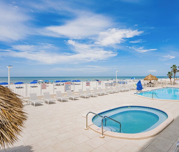 A heated pool