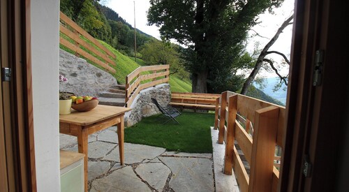 "Bergchalet Prantach" mit Bergblick, Sauna, Terrassen und Garten