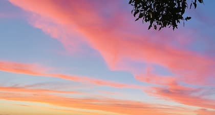 Water front house with magical sunsets