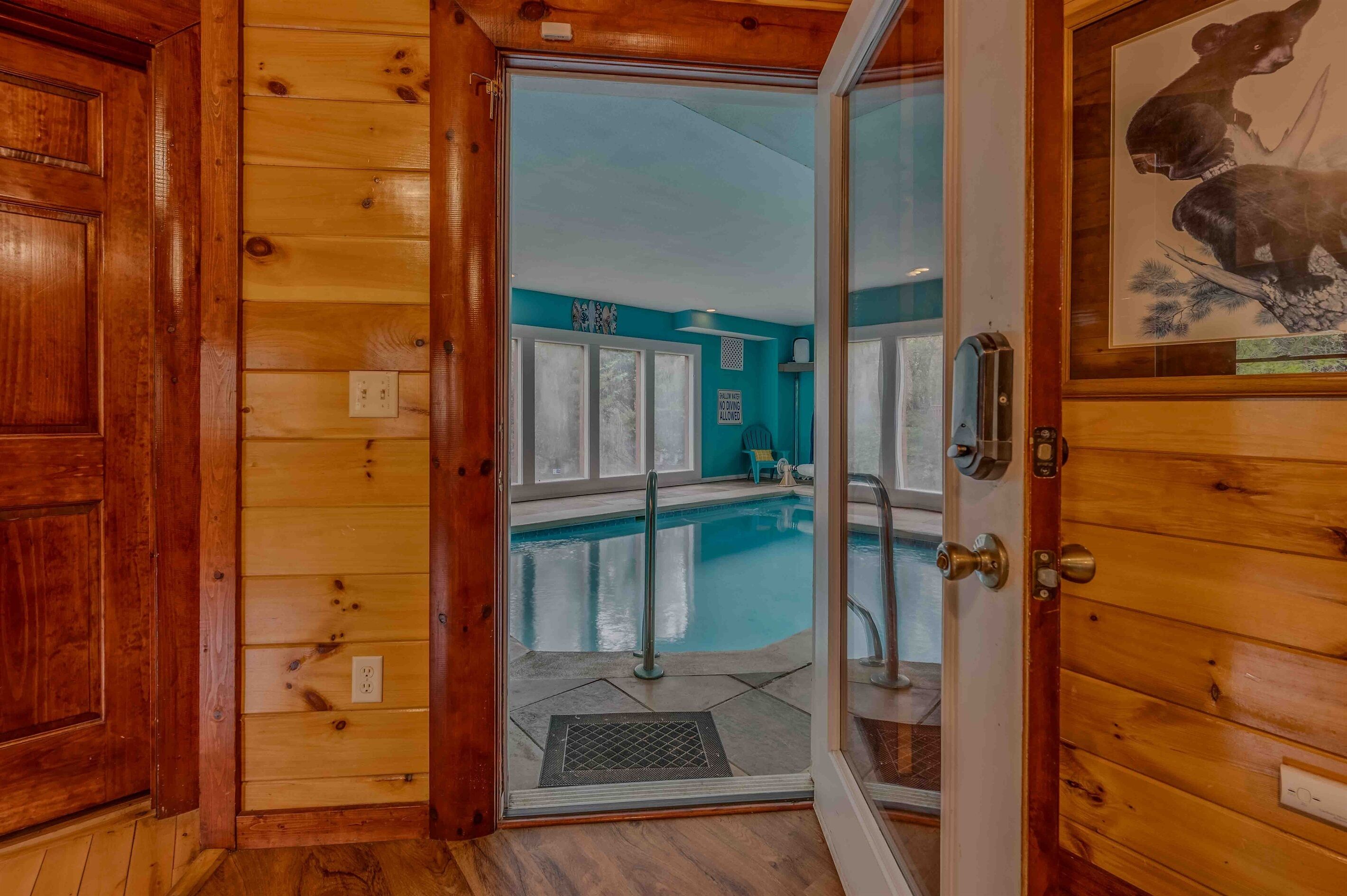 Indoor pool, a heated pool