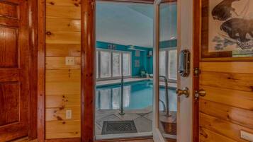 Indoor pool, a heated pool