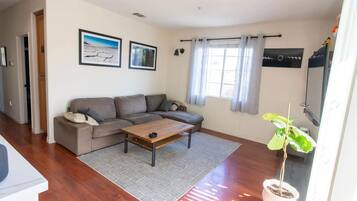 Smart TV, fireplace, video games