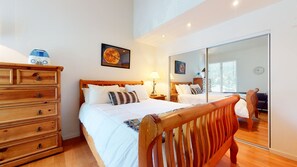 2 室のベッドルーム、WiFi、ベッドシーツ