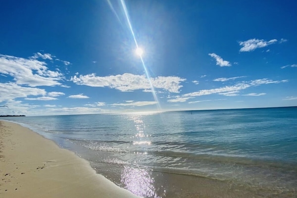 El Combate beach has golden sand and pristine warm water