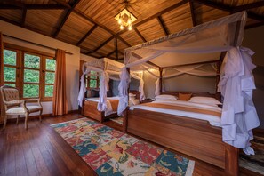 Family Room | Egyptian cotton sheets, premium bedding, pillowtop beds, minibar - Chimpundu Lodge (Fort Portal)