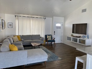 Smart TV, books, music library, offices