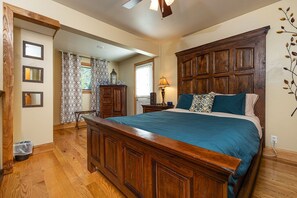 2 bedrooms, in-room safe, iron/ironing board, travel cot