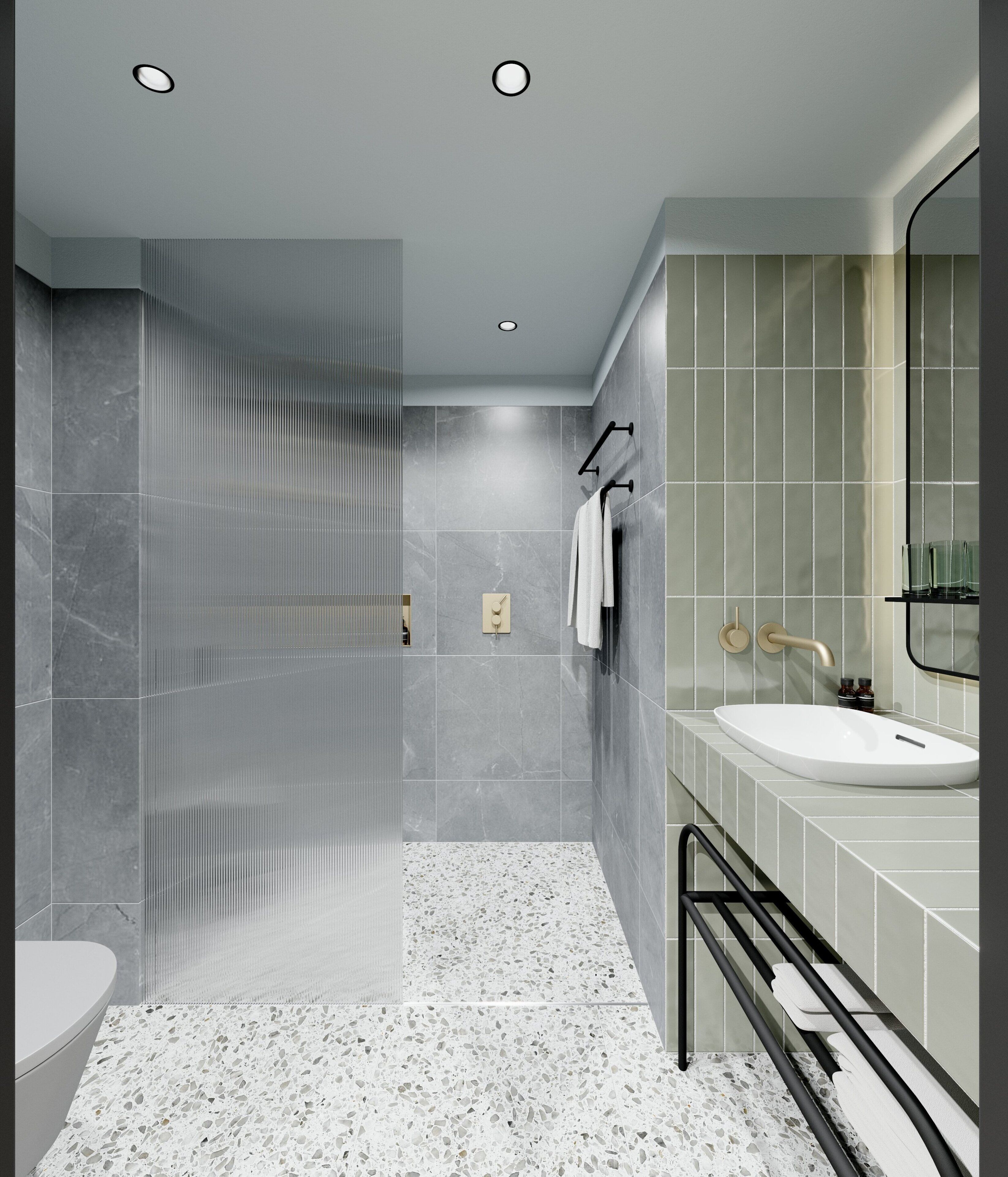 shower, free toiletries, hair dryer, bathrobes