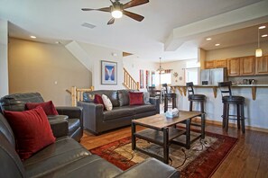 TV, fireplace, table football - Blue River in Backyard - Private Hot Tub - On Free Bus Route - Close to 5 Ski Resorts (Silverthorne)