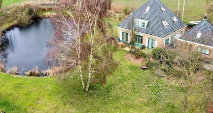 Rural villa with swimming pond and sauna