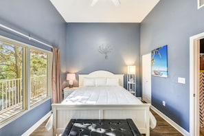 2 bedrooms, travel crib, WiFi, bed sheets