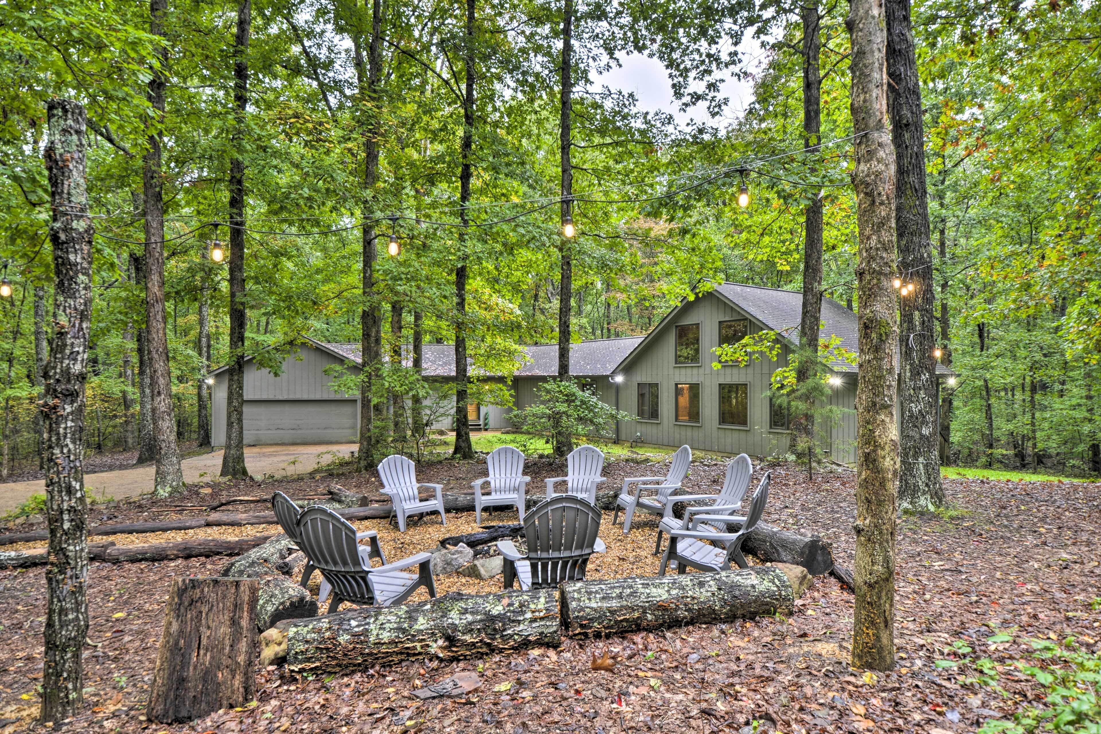 Peaceful & Secluded Home w/ Private Fire Pit!