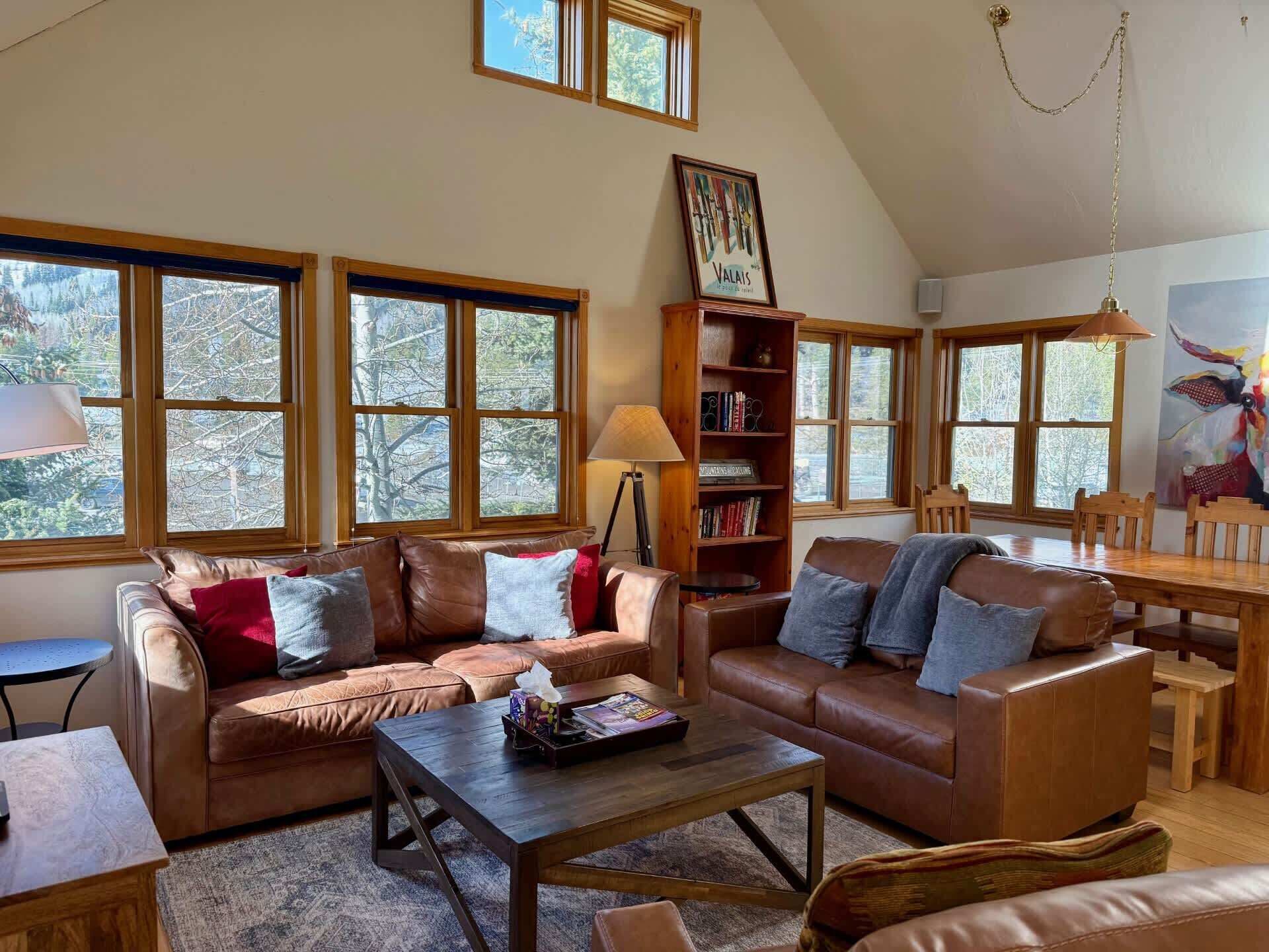 TV, fireplace, offices