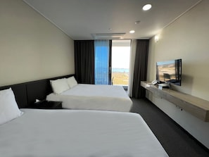 Deluxe Family Twin (Park Ocean View) | Hochwertige Bettwaren, kostenloses WLAN, Bettwäsche
