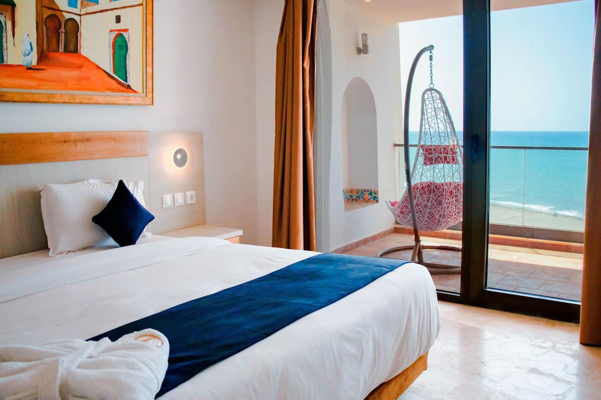 Seprai katun Mesir, seprai premium, minibar, dan Wi-Fi gratis