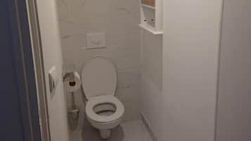 Douche, sèche-cheveux, serviettes fournies, papier toilette