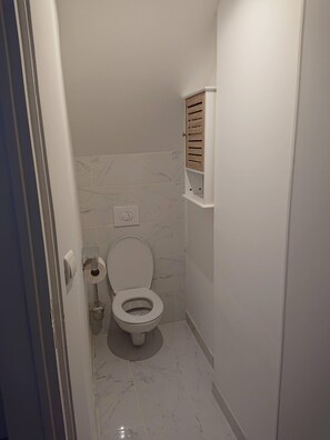 Bruser, hårtørrer, håndklæder, Toiletpapir