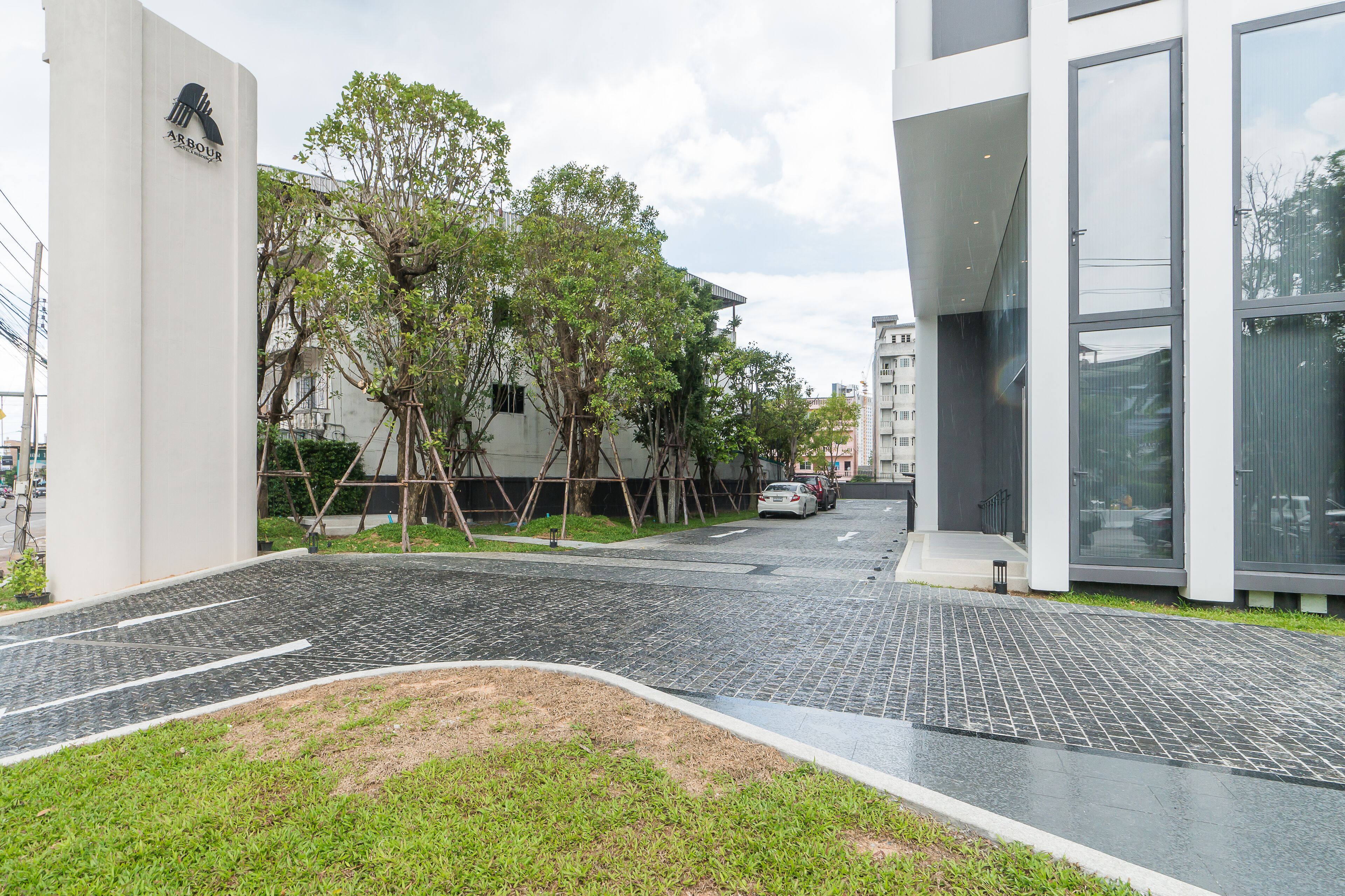 Fachada de la propiedad