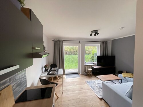 Modern holiday apartment with terrace in Büsum