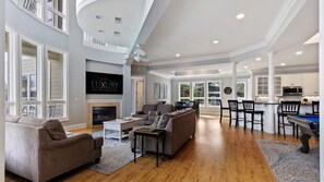 Smart TV, video games, ping pong