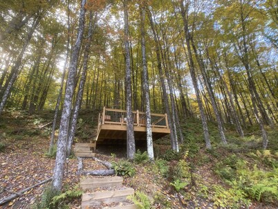 Custom-built Tiny House on forested lot near Quechee