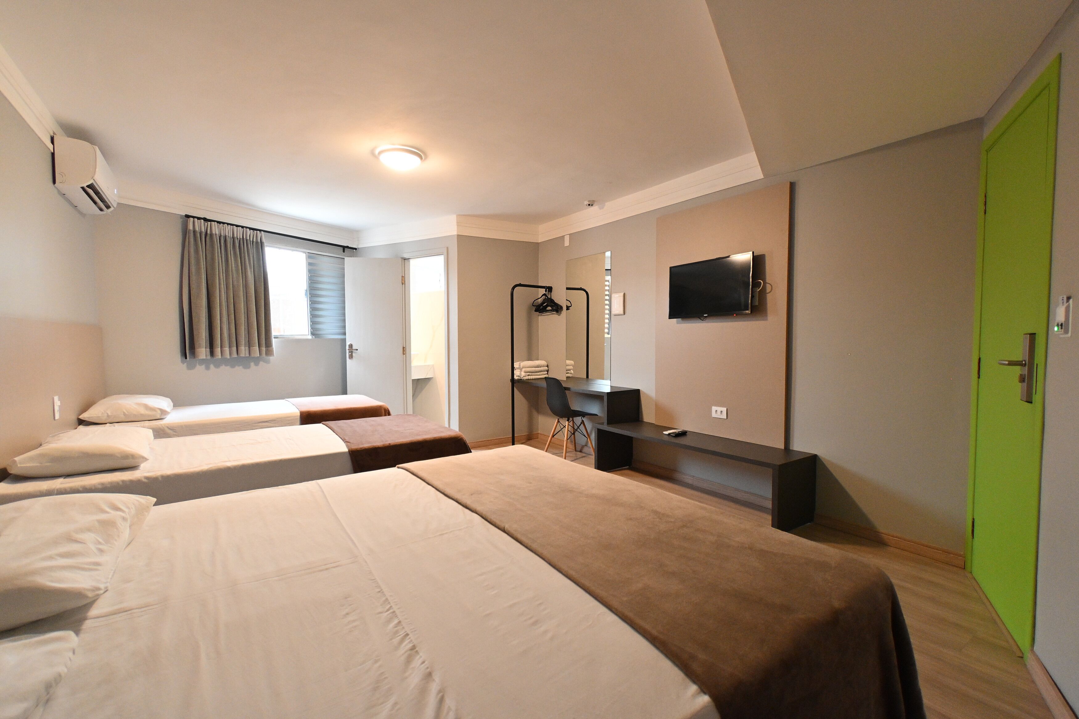 Comfort Quadruple Room | Individually furnished, desk, laptop workspace, soundproofing