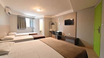 Comfort Quadruple Room | Individually furnished, desk, laptop workspace, soundproofing