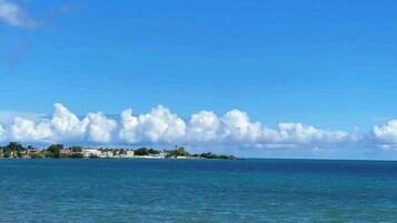 En la playa