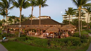 Outdoor dining - KBM Resorts | FREE CAR | Honua Kai Konea | Rare Ground Floor 2-Bedroom Condo with 14 ft Ceilings! HKK-112 (Lahaina)