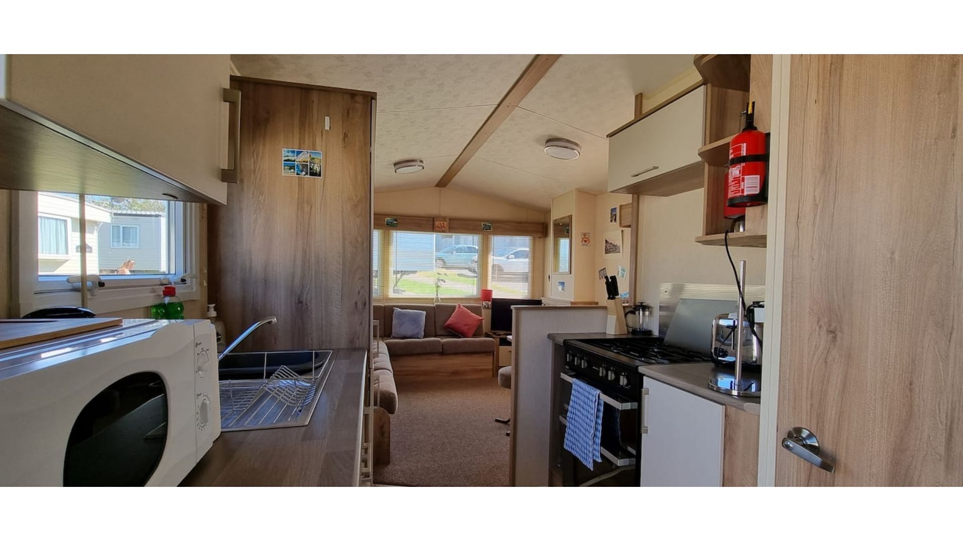 Fridge, microwave, oven, toaster