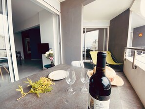 Terrace/patio - Rêve bleu appartement vue mer B203 dans résidence avec accès plage privé (Le Grau-du-Roi)