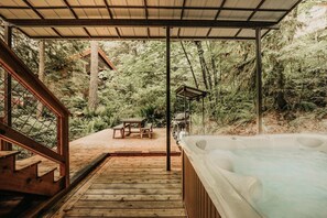 Outdoor spa tub - 69SL - Upscale - Hot Tub - Wi-Fi - BBQ - Sleeps 8 by RedAwning (Glacier)
