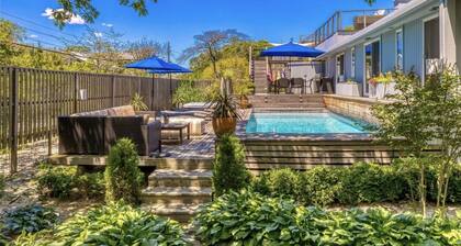 Beautiful Fire Island Pines Beach House—Pool, Hot Tub, Rooftop, Garden & More!