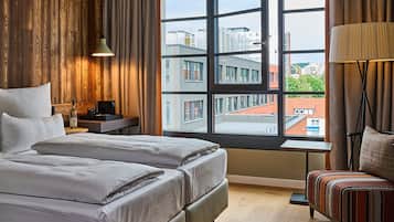 Ropa de cama hipoalergénica y minibar