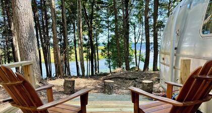 Vintage Downeast Airstream near Acadia with Fabulous View