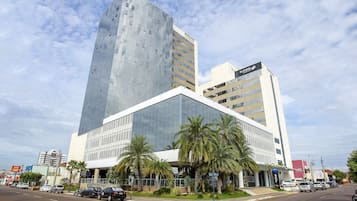 Situated in an urban setting, this building offers a contemporary architectural style.