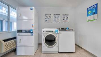 Desk, laptop workspace, blackout drapes, free WiFi