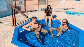 Piscina all'aperto, una piscina riscaldata