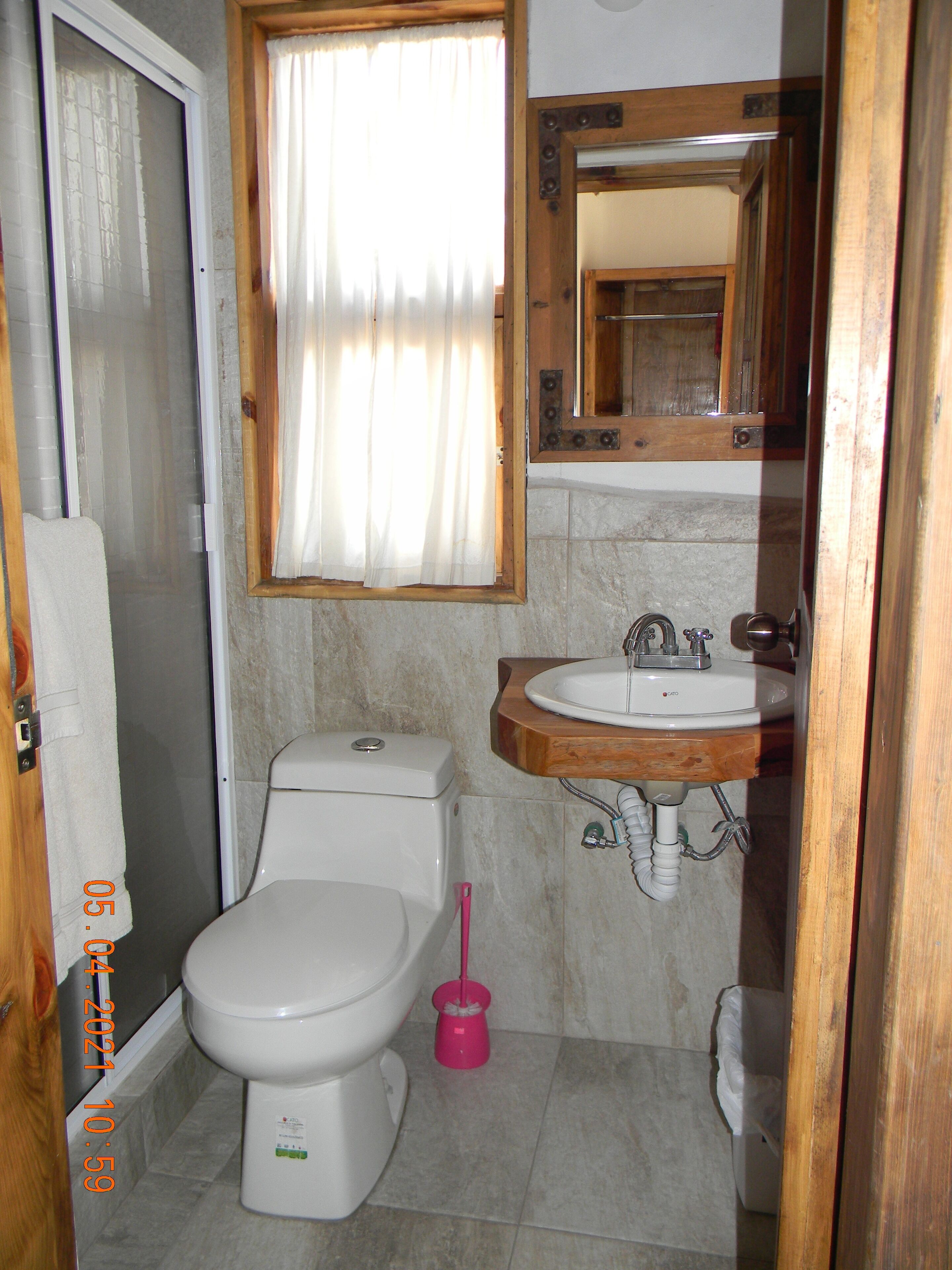 design quadruple room | bathroom | shower, rainfall showerhead, hair dryer, heated floors