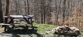 Cabin surrounded by Wayne National Forest and the Baileys Trail System