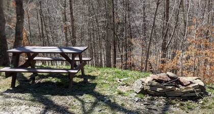 Cabin surrounded by Wayne National Forest and the Baileys Trail System