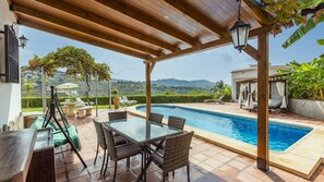 A heated pool