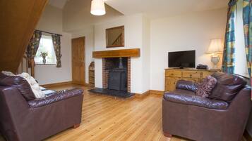 Fireplace, DVD player