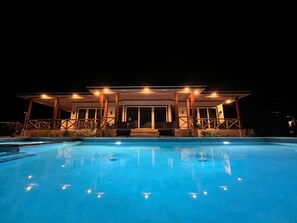 A heated pool