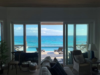 Spectacular views! Gorgeous Beachfront home. Sand, sea, sun. Pool and Spa!