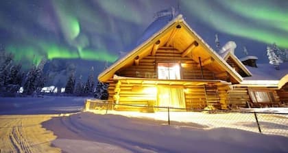 Come stay in this massive historic log mansion