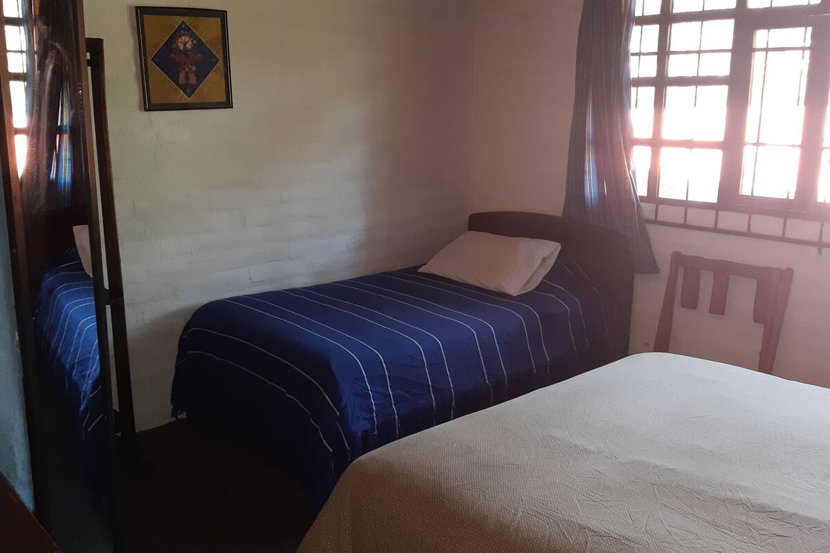 Down duvets, desk, free WiFi