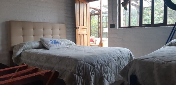 Down duvets, desk, free WiFi